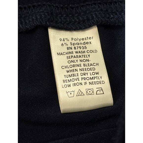 Simonton Says Designed by George Blue Elastic Waist Polyester Dress Pants Slacks - Picture 4 of 7